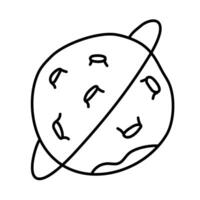 Saturno di estate scarabocchi icona impostato vettore