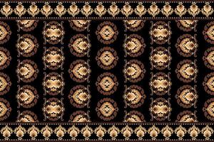 ikat tribale indiano senza soluzione di continuità modello. etnico azteco tessuto tappeto mandala ornamento nativo boho gallone tessile.geometrico africano americano orientale tradizionale vettore illustrazioni. ricamo stile.