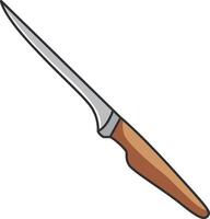 sfilettatura coltello utensile isolato icona disegno, vettore illustrazione grafico