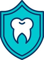 icona del vettore di protezione dentale