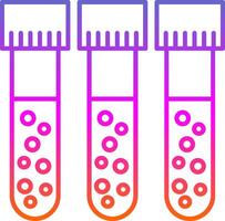 sangue test linea pendenza icona vettore