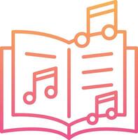 musica libro vettore icona