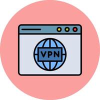 vpn vettore icona