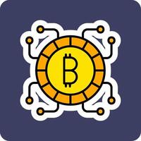 icona vettoriale bitcoin