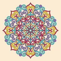 colorato floreale mandala sfondo vettore mano disegnato scarabocchio arte decorativo fiore colorazione libro pagina professionista vettore