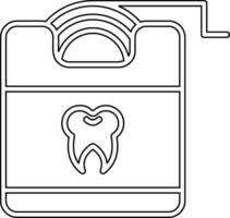 dentale filo vettore icona