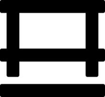 icona del glifo della tabella vettore