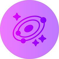 galassia pendenza cerchio icona vettore