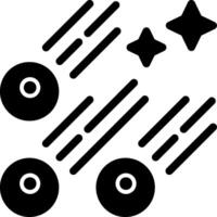 meteora doccia glifo icona vettore
