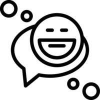 emoticon linea linea dell'icona icona vettore