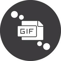 gif glifo cerchio icona vettore