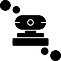 icona del glifo della webcam vettore