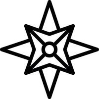 nautico stella linea icona vettore