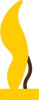 scultura giallo lieanr cerchio icona vettore