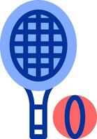 tennis colore pieno icona vettore
