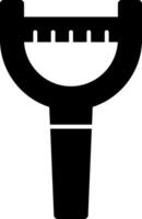 icona del glifo con pelapatate vettore