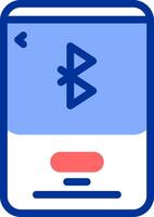 Bluetooth colore pieno icona vettore