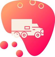 consegna camion vettore icona
