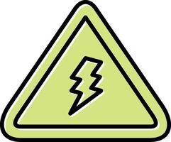 elettrico Pericolo cartello vettore icona