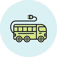 icona di vettore di autobus elettrico