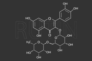 rutina molecolare scheletrico chimico formula vettore