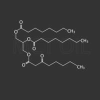 mct olio molecolare scheletrico chimico formula vettore