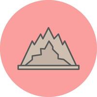 icona del vettore di montagna