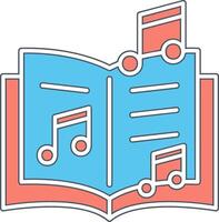 musica libro vettore icona