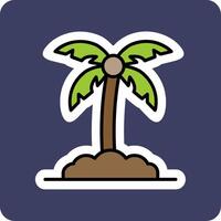 palma foglia vettore icona