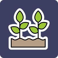 pianta in crescita vettore icona