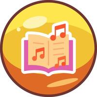 musica libro vettore icona