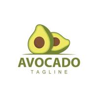 fresco avocado giardino avocado logo illustrazione design semplice modello Prodotto il branding vettore