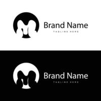 m lettera logo nel semplice stile lusso Prodotto marca modello illustrazione vettore
