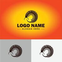 centopiedi logo vettore arte icona grafica per attività commerciale marca icona centopiedi logo modello