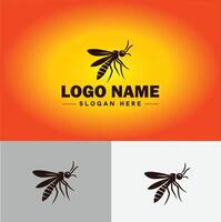 moscerino logo vettore arte icona grafica per attività commerciale marca icona zanzara logo modello