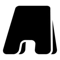 pavimento pubblicità marciapiede tavola modello Sandwich lavagna vuoto telaio In piedi bandiera promozione cartello icona nero colore vettore illustrazione Immagine piatto stile