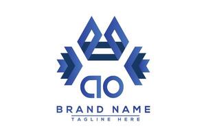 lettera ao blu logo design. vettore logo design per attività commerciale.