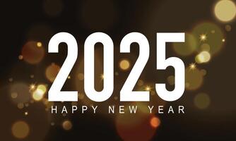 2025 contento nuovo anno sfondo design. saluto carta, striscione, manifesto. vettore illustrazione.