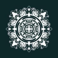 vettore Vintage ▾ mandala ornamento o fiore