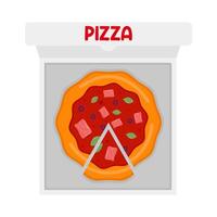 illustrazione della pizza vettore