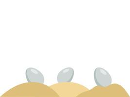 telaio sfondo Pasqua uova illustrazione vettore