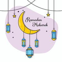 elegante Ramadan speciale islamico saluto inviare design vettore