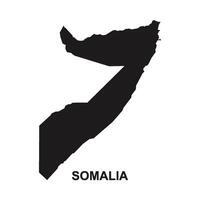 Somalia carta geografica icona vettore