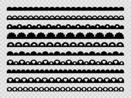 pettine pizzo cornici, bordo frontiere e divisori vettore
