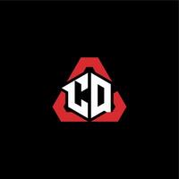 cq iniziale logo esport squadra concetto idee vettore