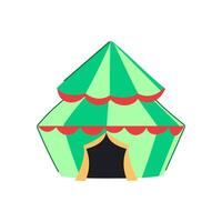 circo glaciale circo tenda cartone animato vettore illustrazione