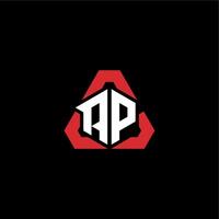 ap iniziale logo esport squadra concetto idee vettore