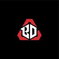bd iniziale logo esport squadra concetto idee vettore