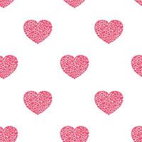 rosa cuori vettore senza soluzione di continuità modello per st san valentino giorno, febbraio 14. amore carino sfondo, sfondo, Stampa, tessile, tessuto, involucro carta, confezione design