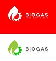 biogas logo icona marca identità cartello simbolo vettore